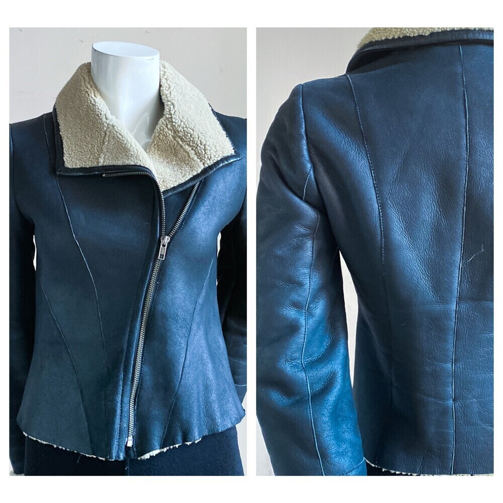 A Movable Feast Shearling Sheepskin Cropped Fitted Jacket XS